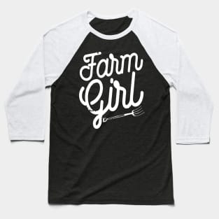 Farming: Farm Girl Baseball T-Shirt